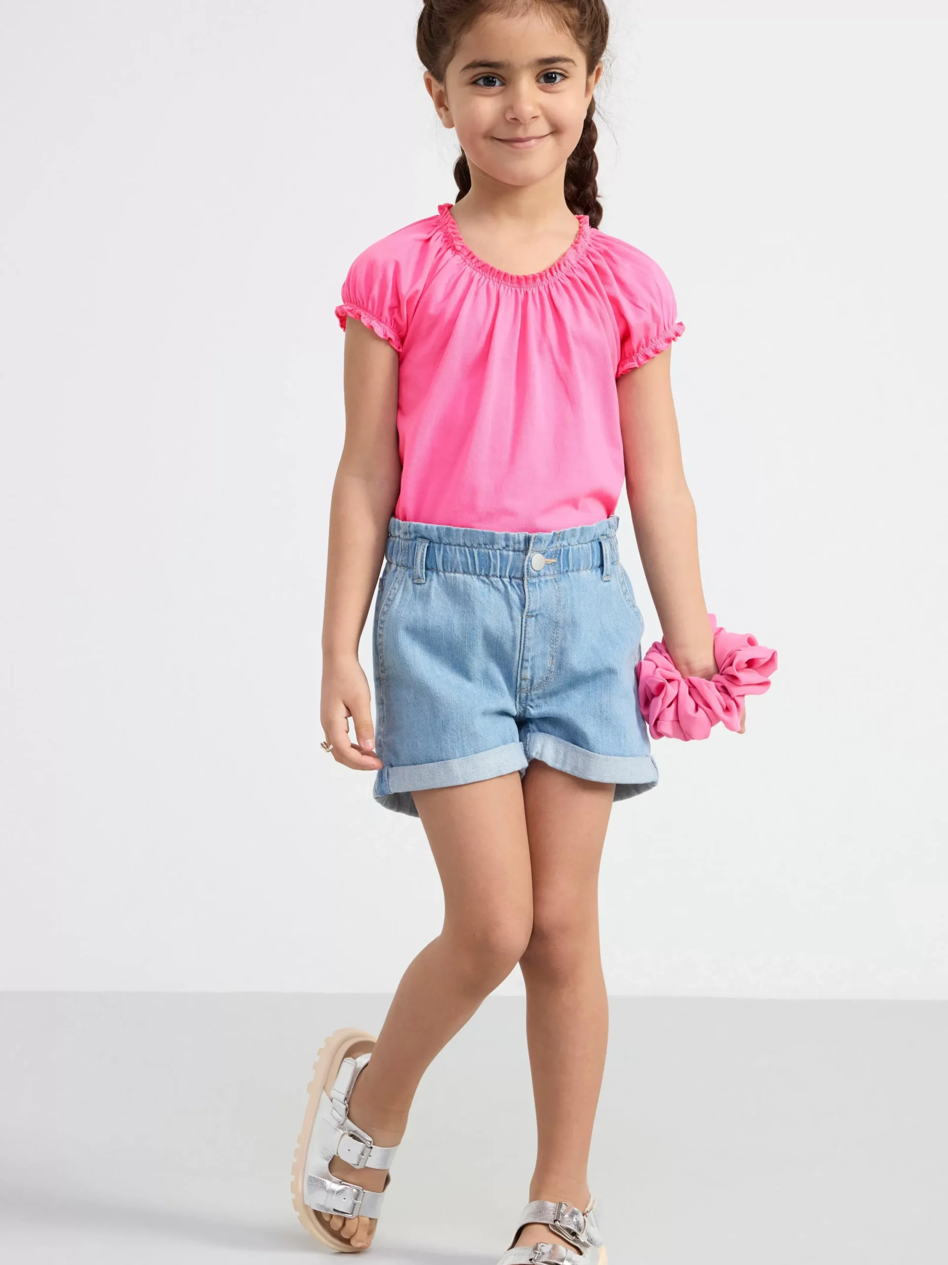 Toppar & T-Shirts>Lindex Kortarmad Topp Pink