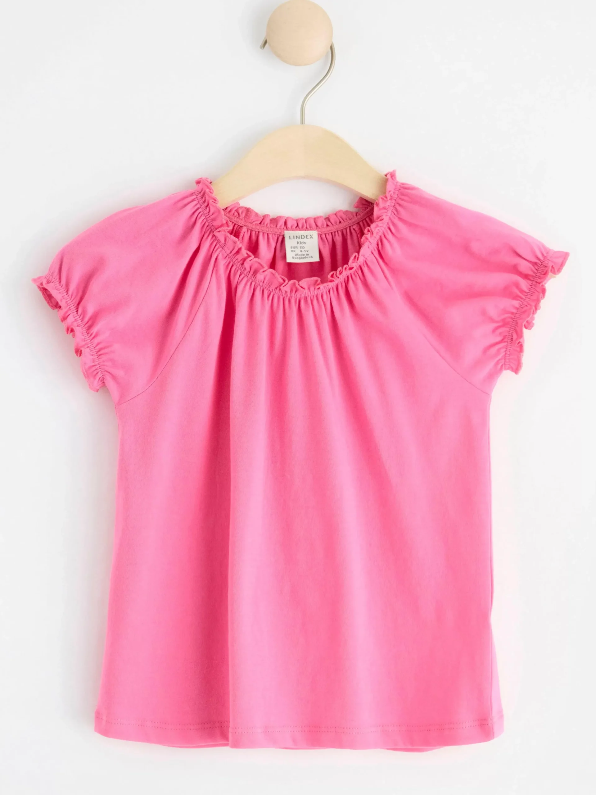 Toppar & T-Shirts>Lindex Kortarmad Topp Pink
