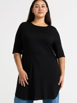 Toppar & T-Shirts>Lindex Kortarmad Topp Black