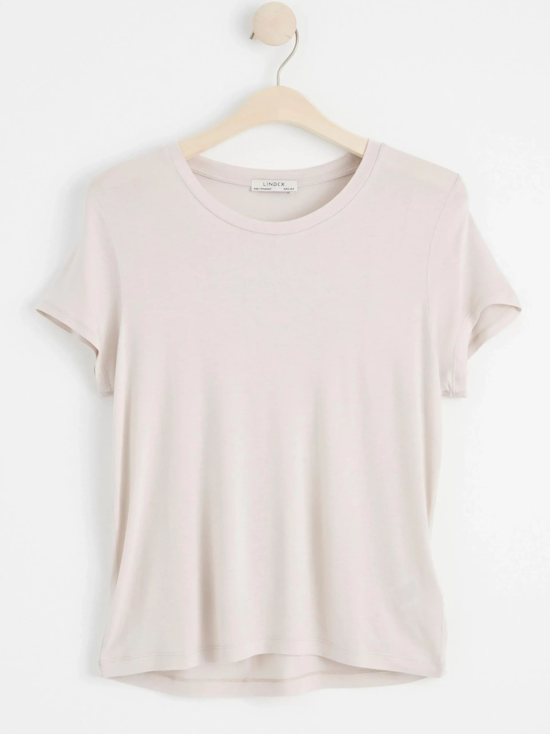 Toppar & T-Shirts>Lindex Kortarmad Topp Light Beige