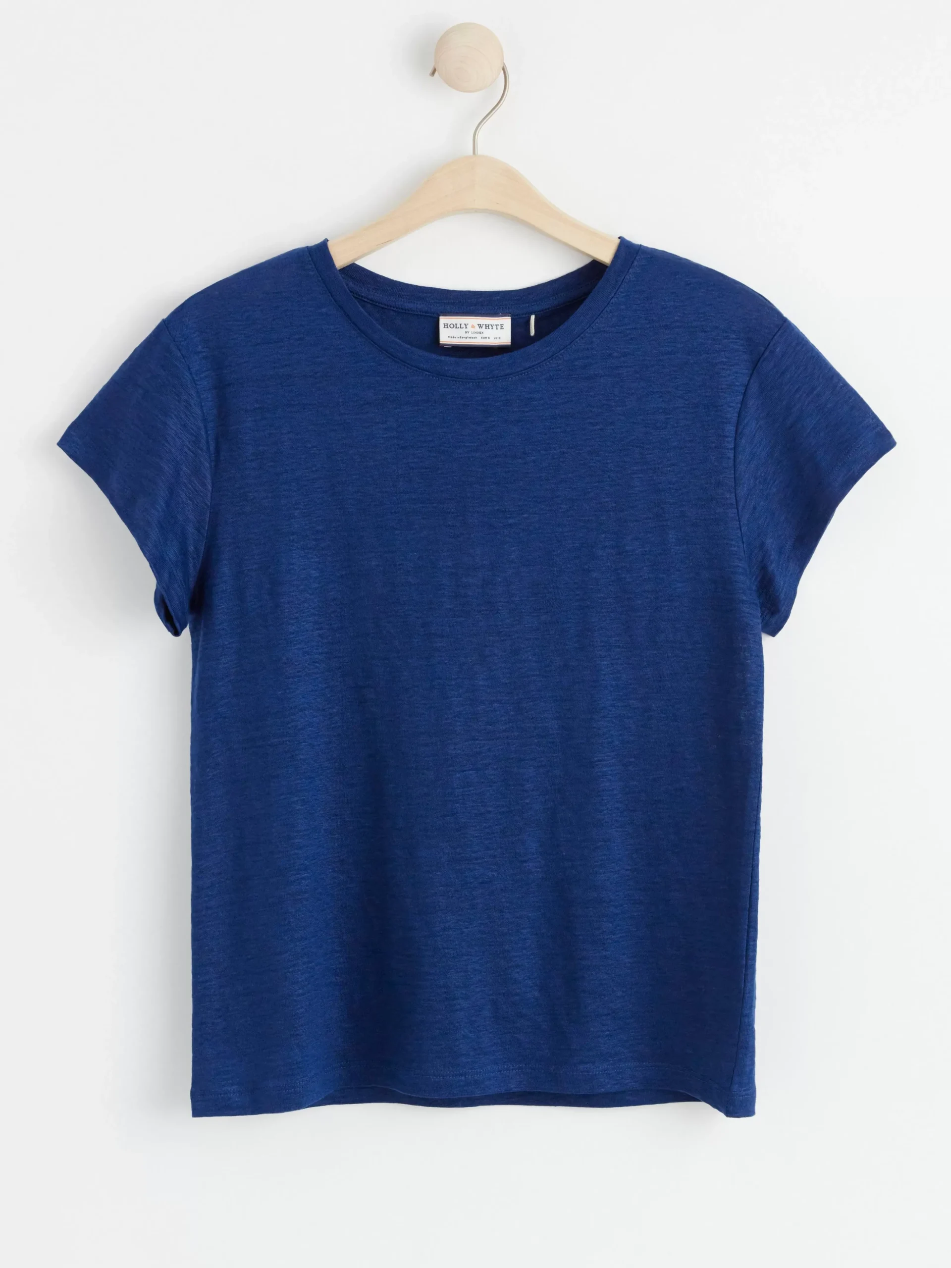 Toppar & T-Shirts>Lindex Kortarmad Topp I Linne Dark Blue