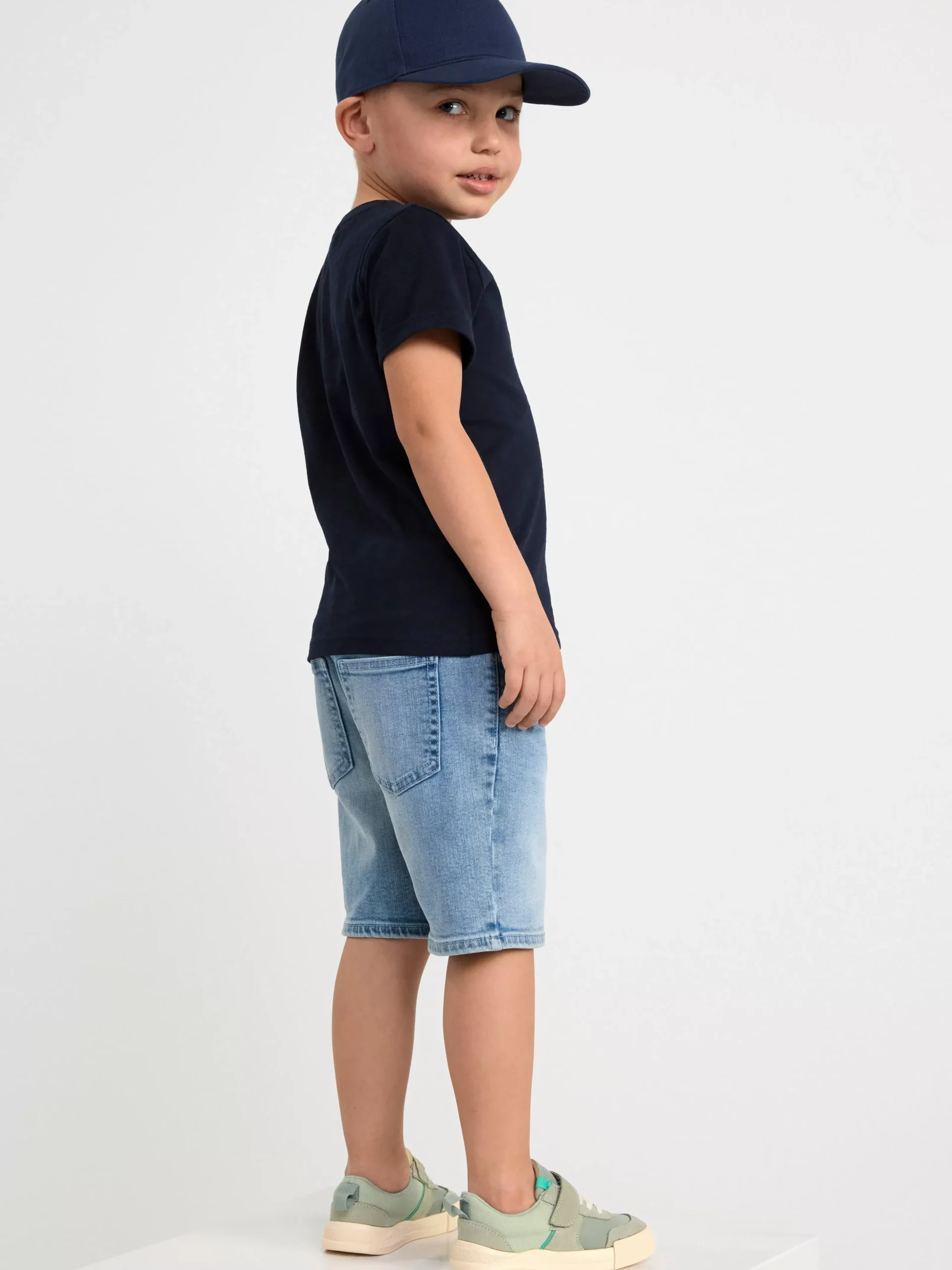Toppar & T-Shirts>Lindex Kortarmad Topp Med Knappar Dark Navy