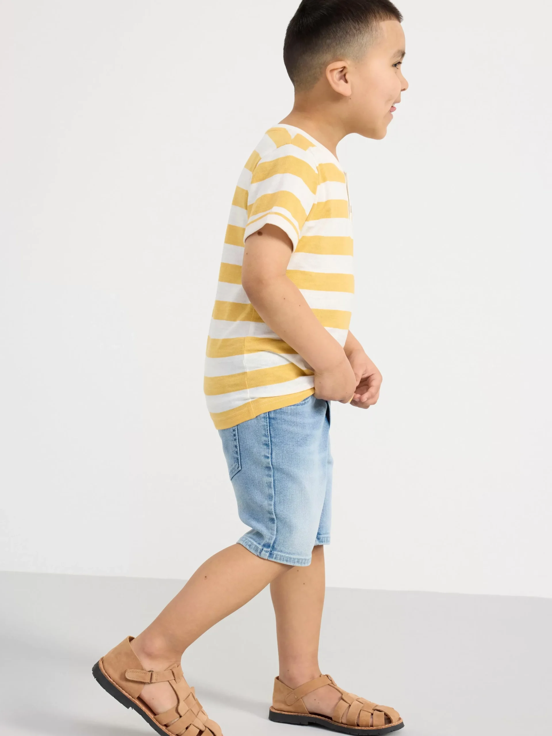 Toppar & T-Shirts>Lindex Kortarmad Topp Med Knappar Light Dusty Yellow