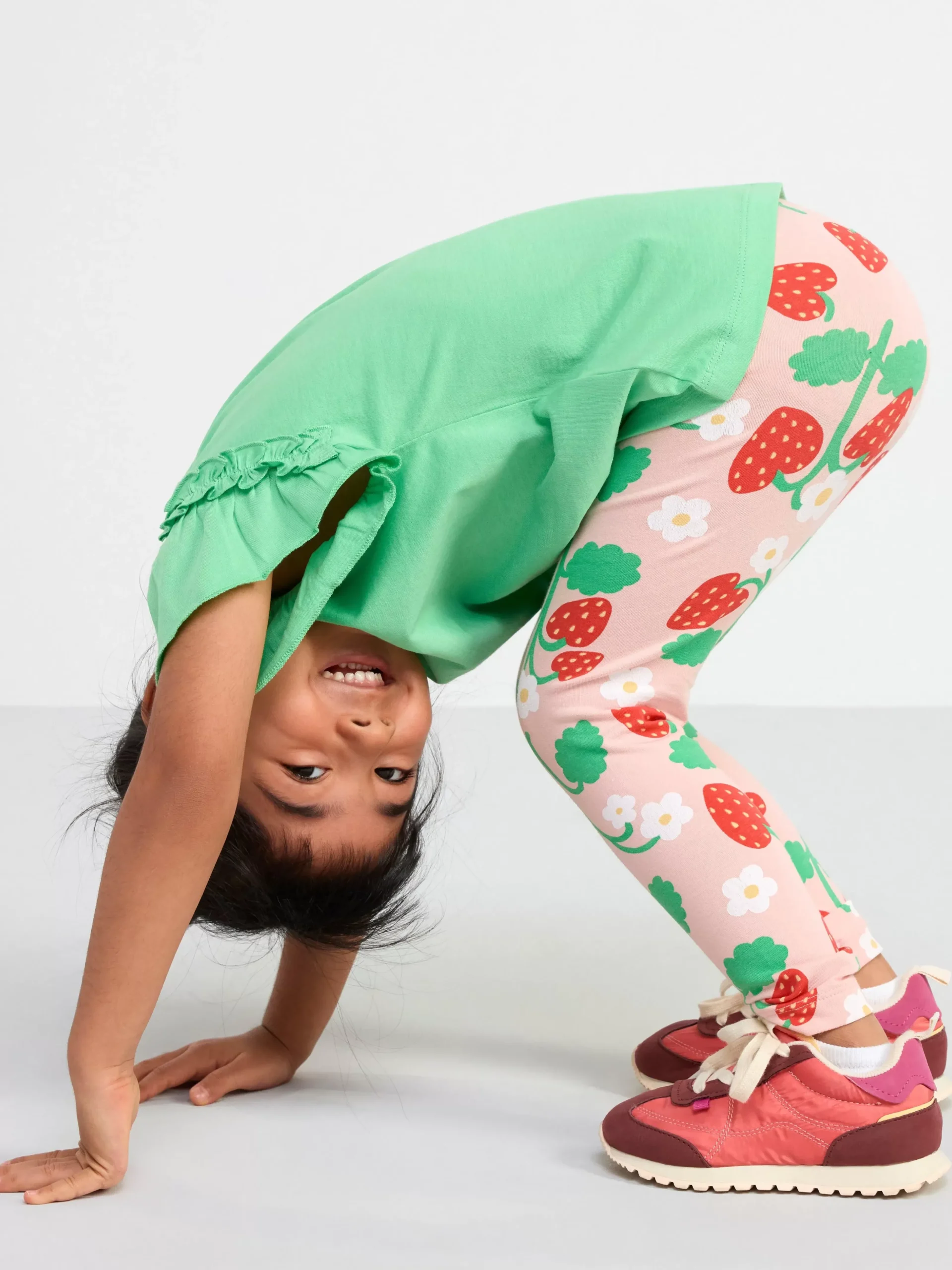Toppar & T-Shirts>Lindex Kortarmad Topp Med Volanger Green
