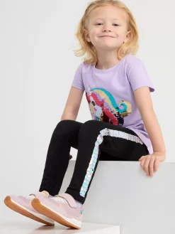 Toppar & T-Shirts>Lindex Kortarmad Troja Med Vandbara Paljetter Light Lilac
