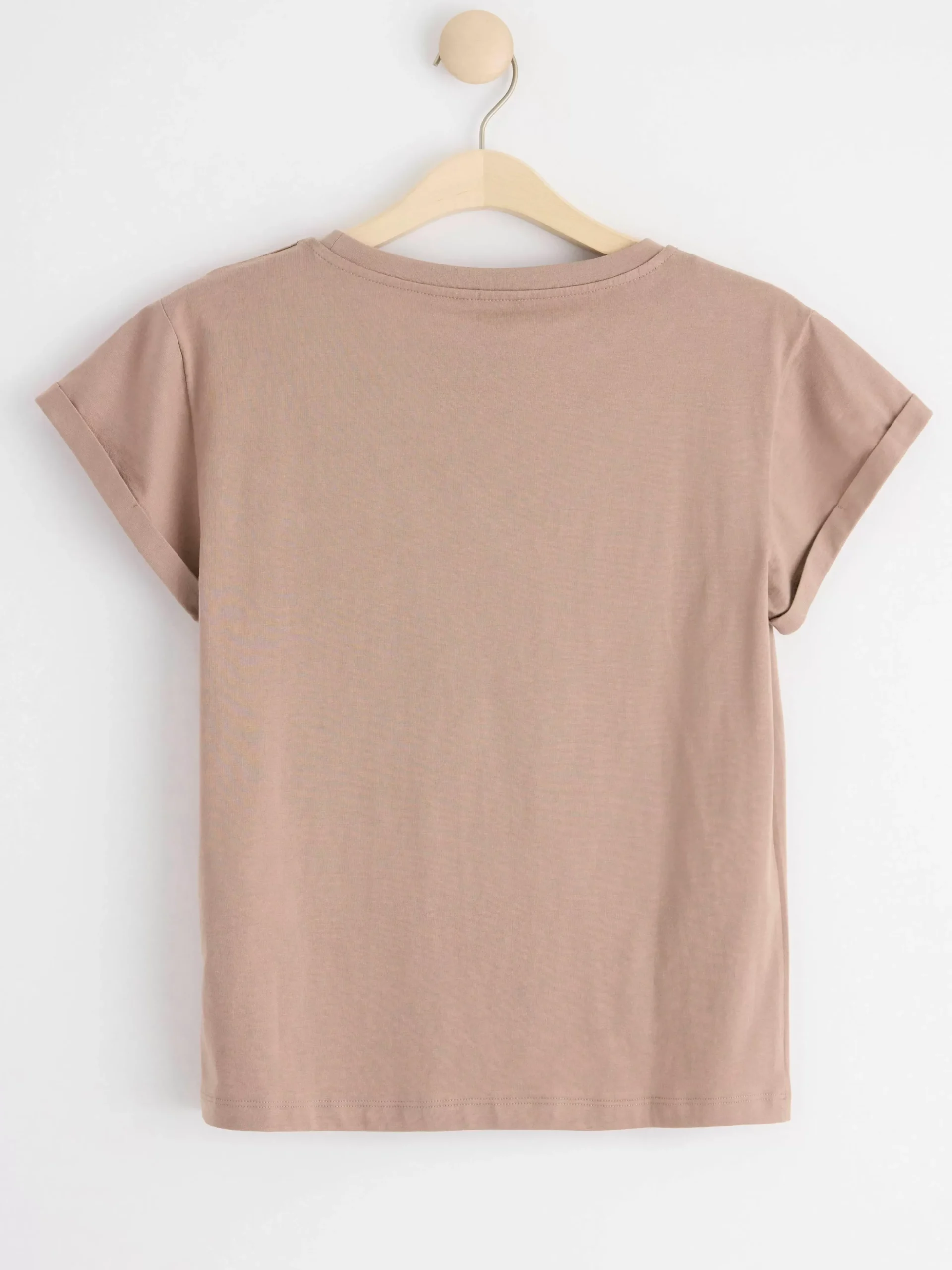 Toppar & T-Shirts>Lindex Kortarmad T-Shirt I Bomull Light Dusty Brown