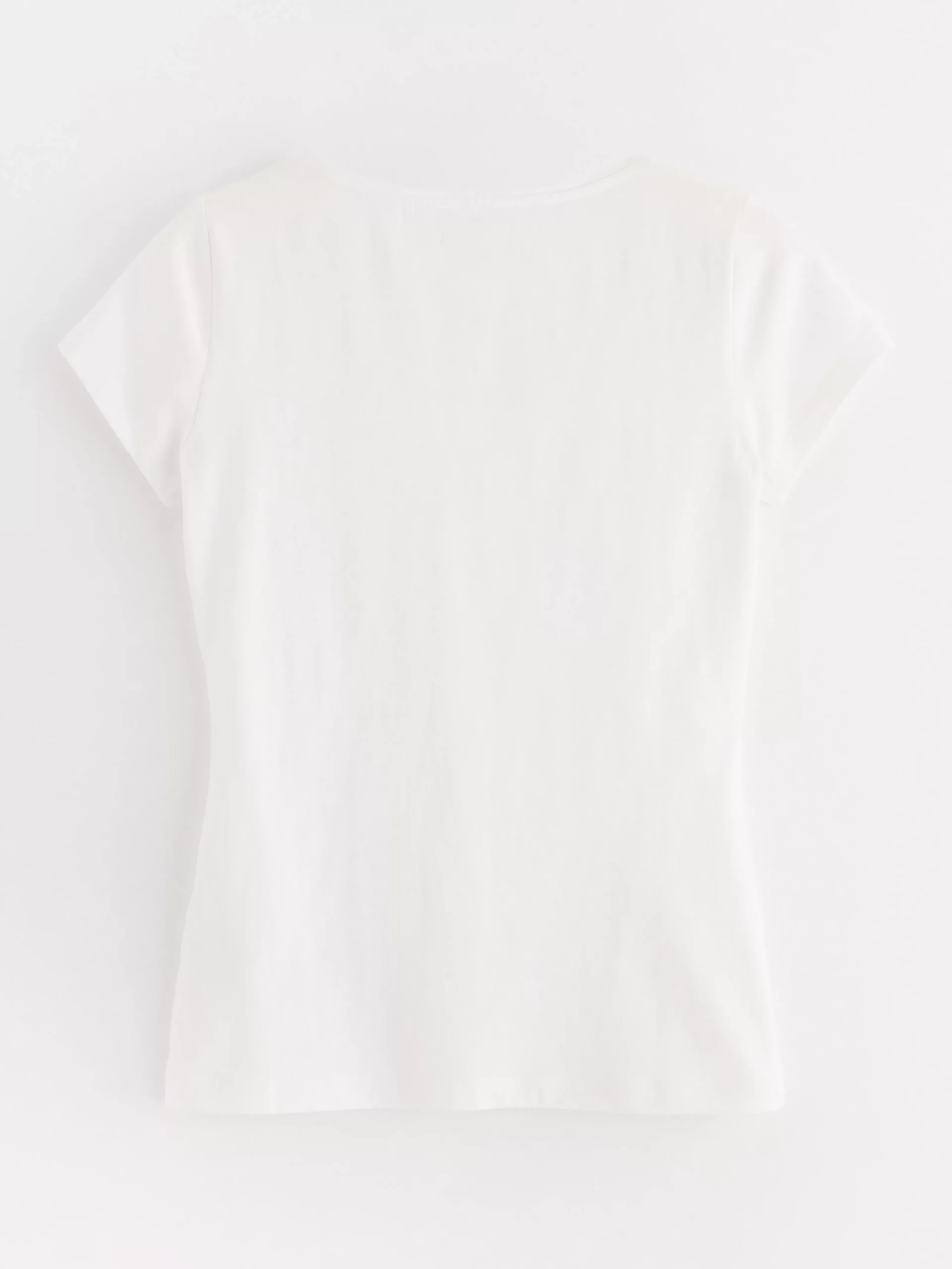 Toppar & T-Shirts>Lindex Kortarmad T-Shirt I Bomull White