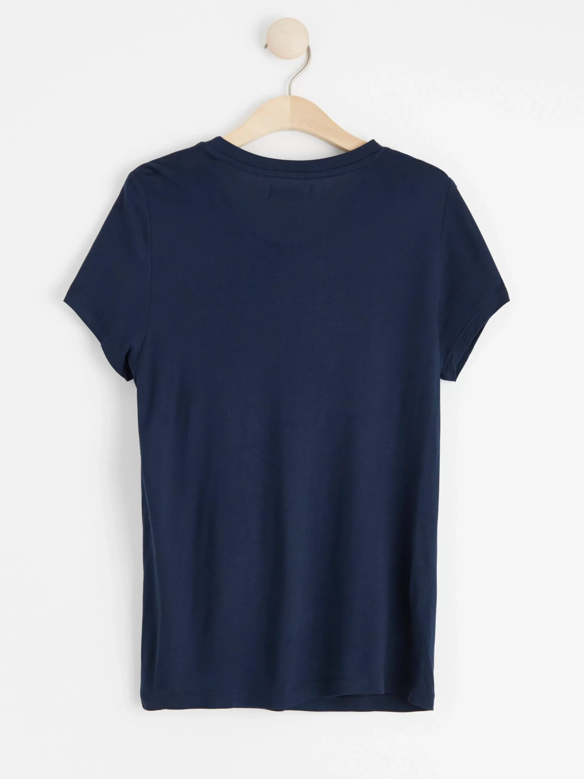 Toppar & T-Shirts>Lindex Kortarmad T-Shirt I Viskos Dark Dusty Blue