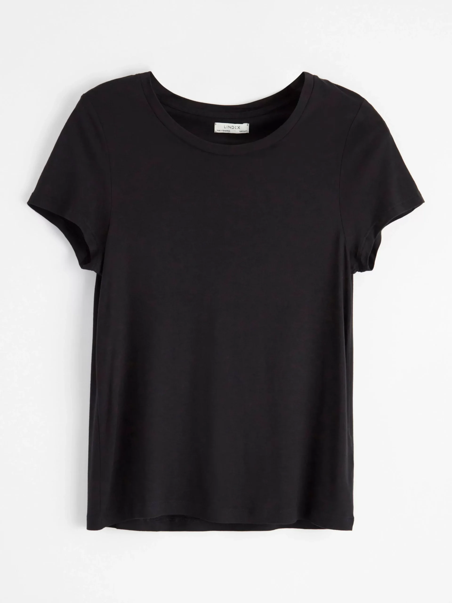 Toppar & T-Shirts>Lindex Kortarmad T-Shirt I Viskos Black