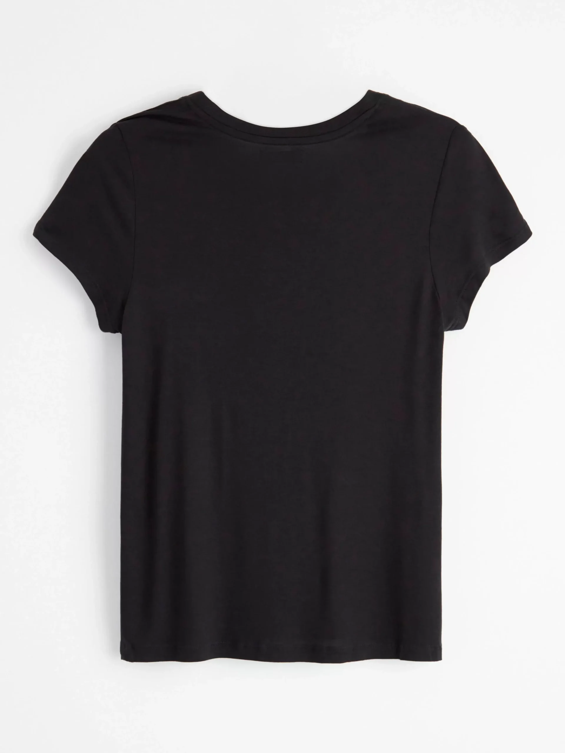 Toppar & T-Shirts>Lindex Kortarmad T-Shirt I Viskos Black