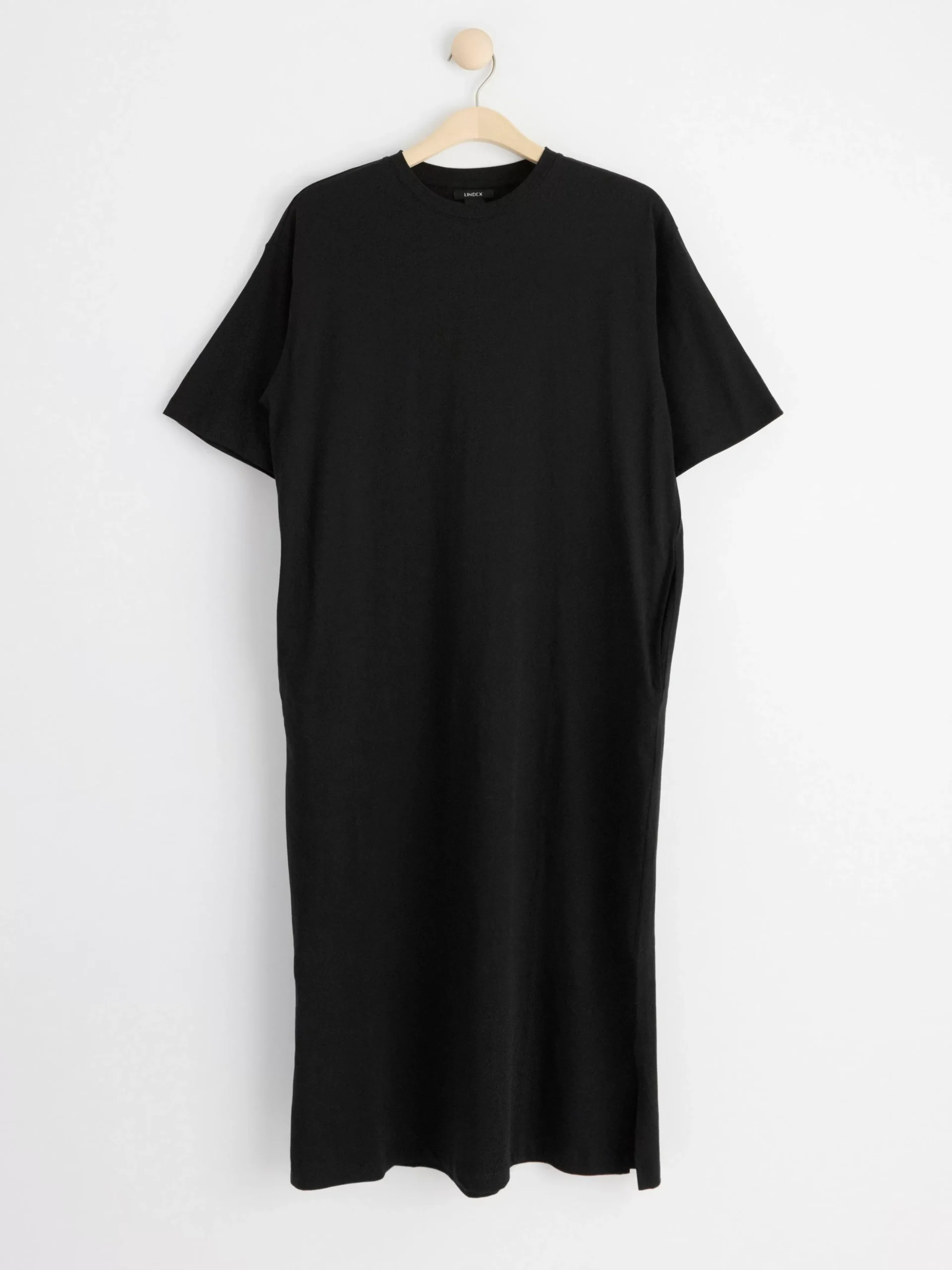 Klänningar>Lindex Kortarmad T-Shirtklanning Black