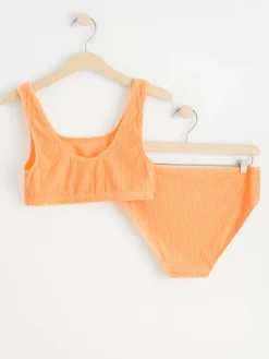 Badkläder & Uv>Lindex Krinklad Bikini Light Orange