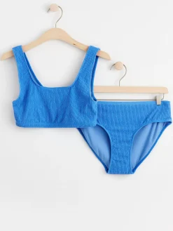 Badkläder & Uv>Lindex Krinklad Bikini Strong Blue