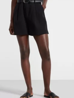 Shorts & Cykelbyxor>Lindex Krinklade Bomullsshorts – Curated By Elsa & Sofia Black