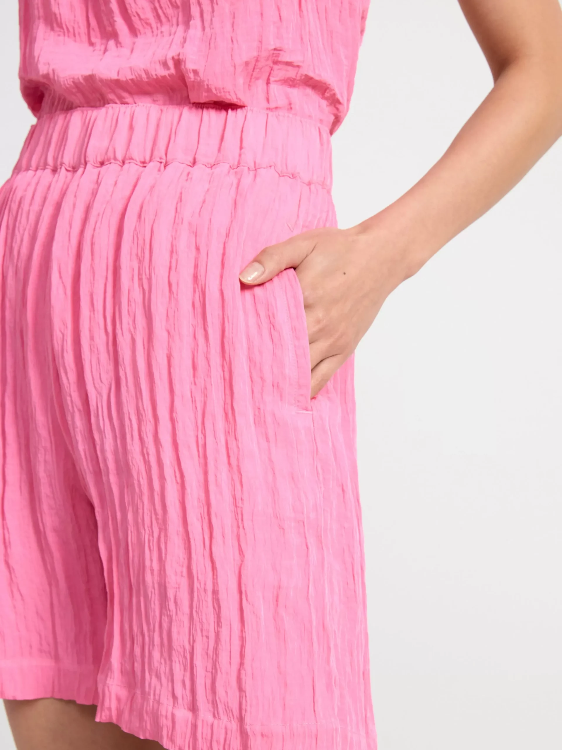 Shorts & Cykelbyxor>Lindex Krinklade Shorts Pink