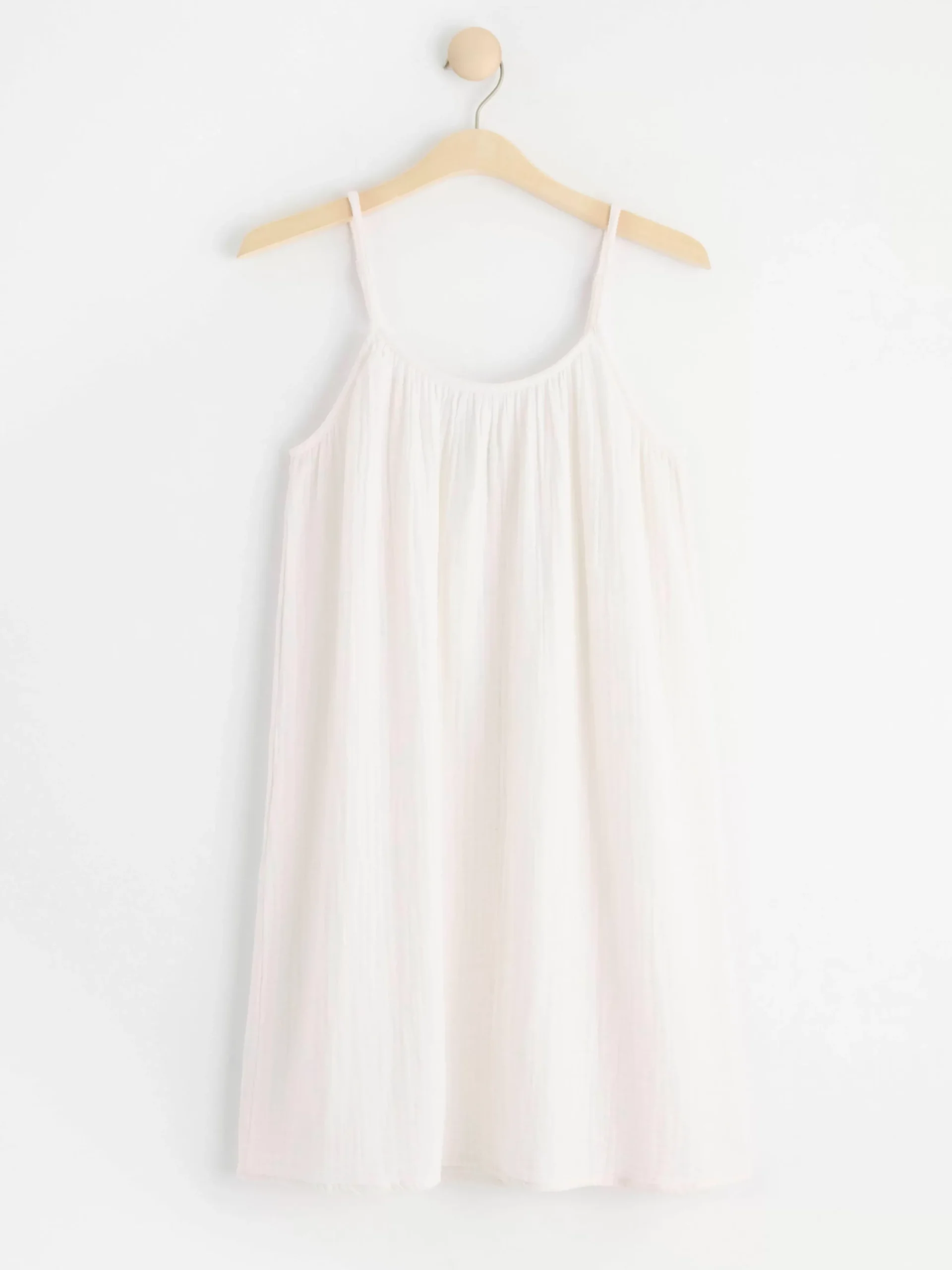 Nattplagg>Lindex Krinklat Nattlinne I Bomull Off White