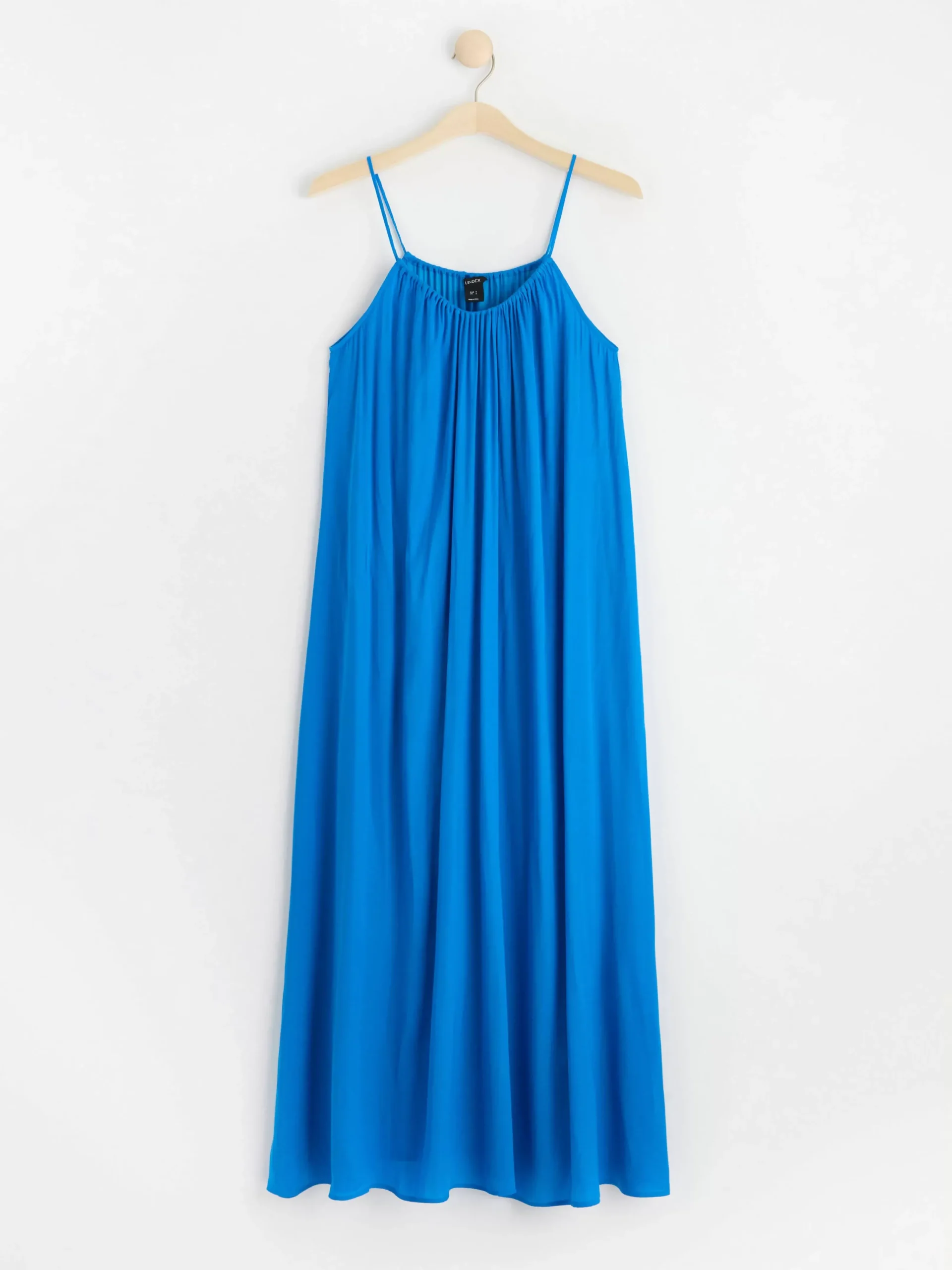 Klänningar>Lindex Lang Satinklanning Blue