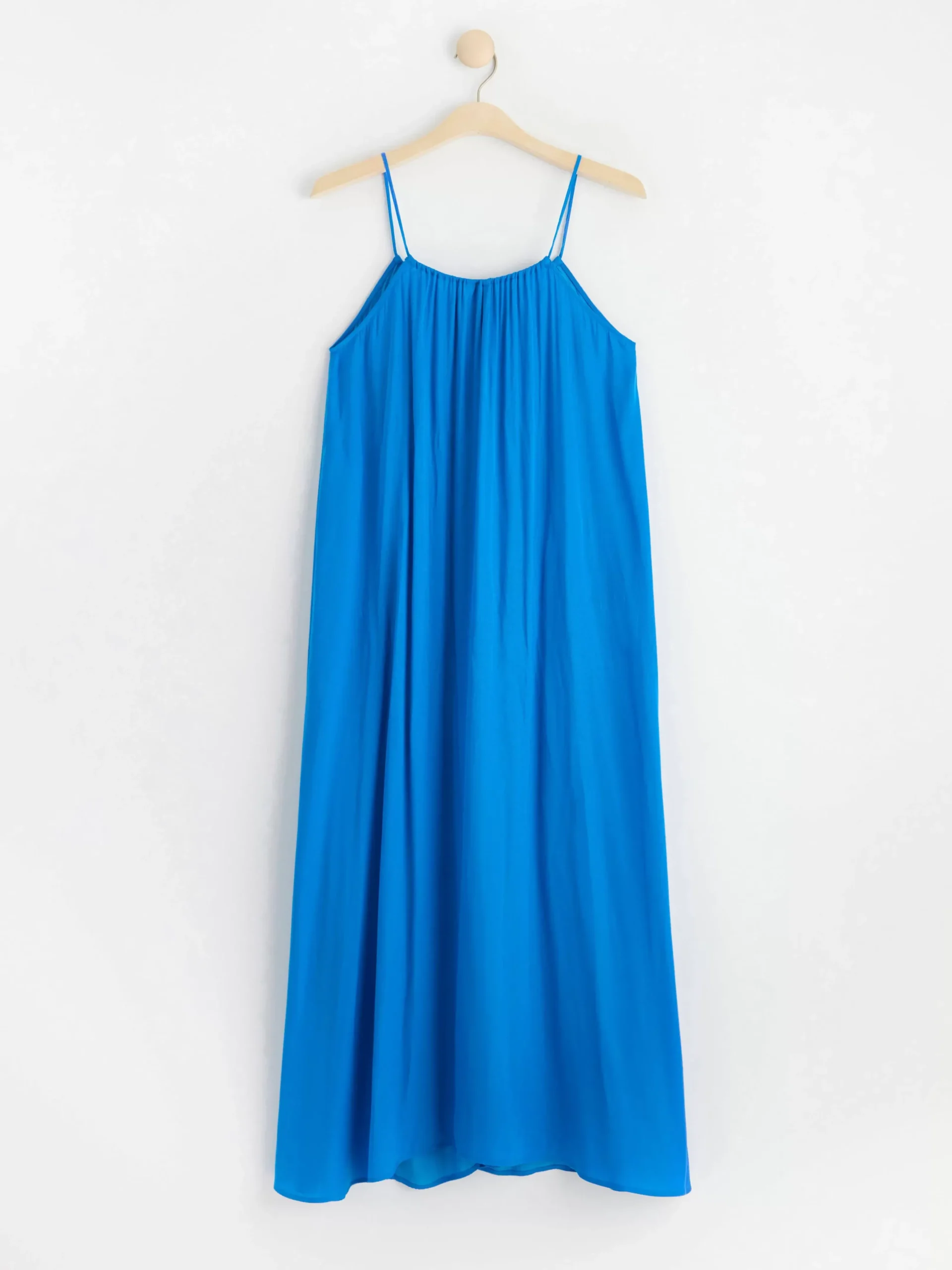 Klänningar>Lindex Lang Satinklanning Blue