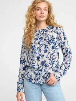 Blusar & Skjortor>Lindex Langarmad Blus Blue
