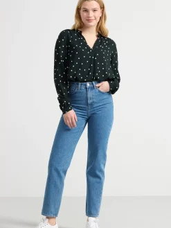 Blusar & Skjortor>Lindex Langarmad Blus Black