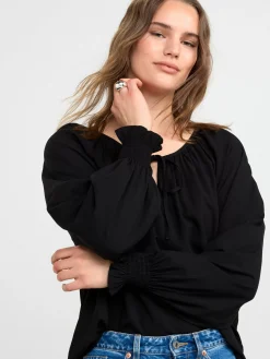 Blusar & Skjortor>Lindex Langarmad Blus Black
