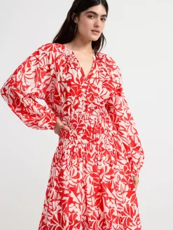 Blusar & Skjortor>Lindex Langarmad Blus Red