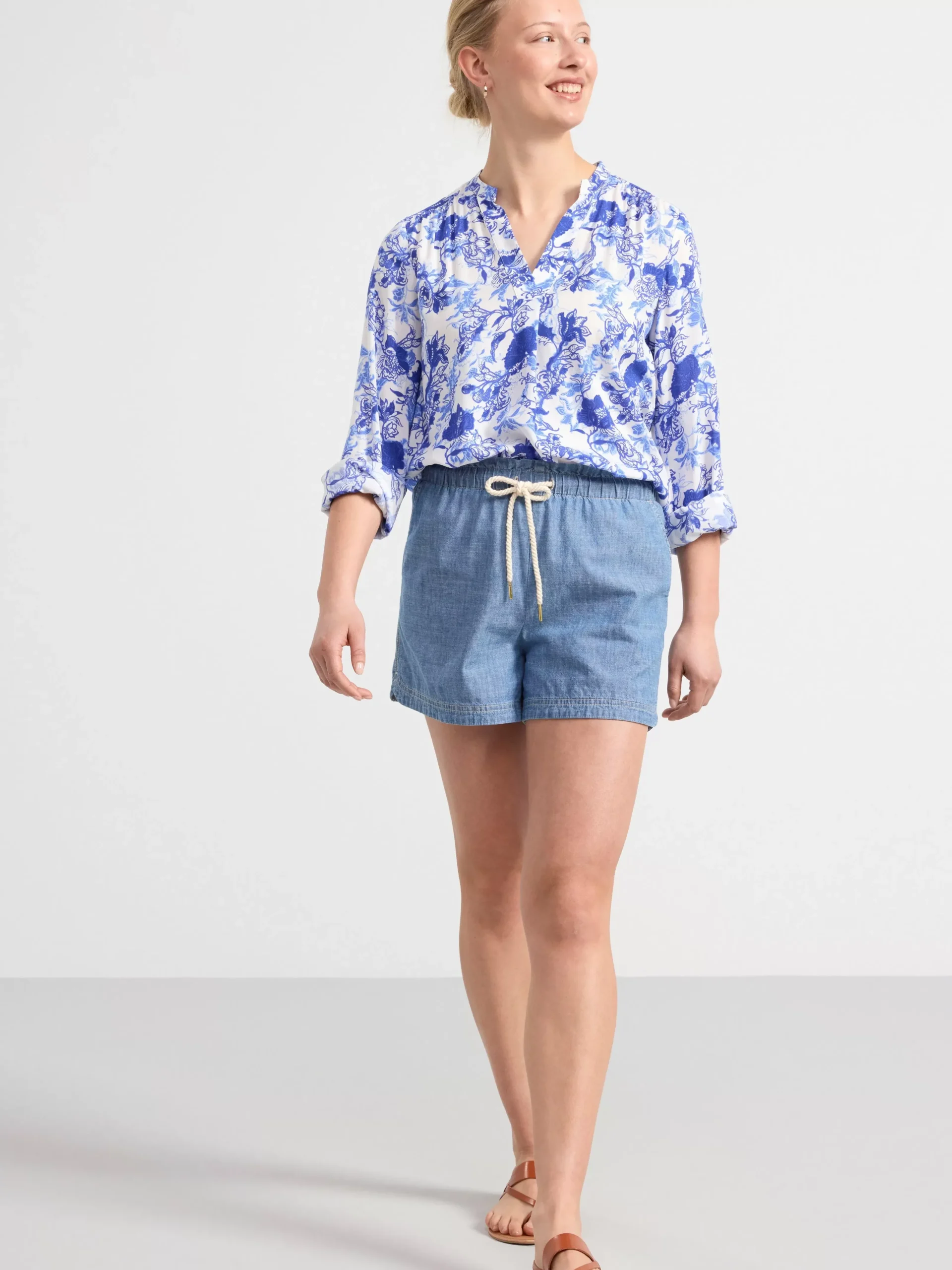 Blusar & Skjortor>Lindex Langarmad Blus Light Dusty White