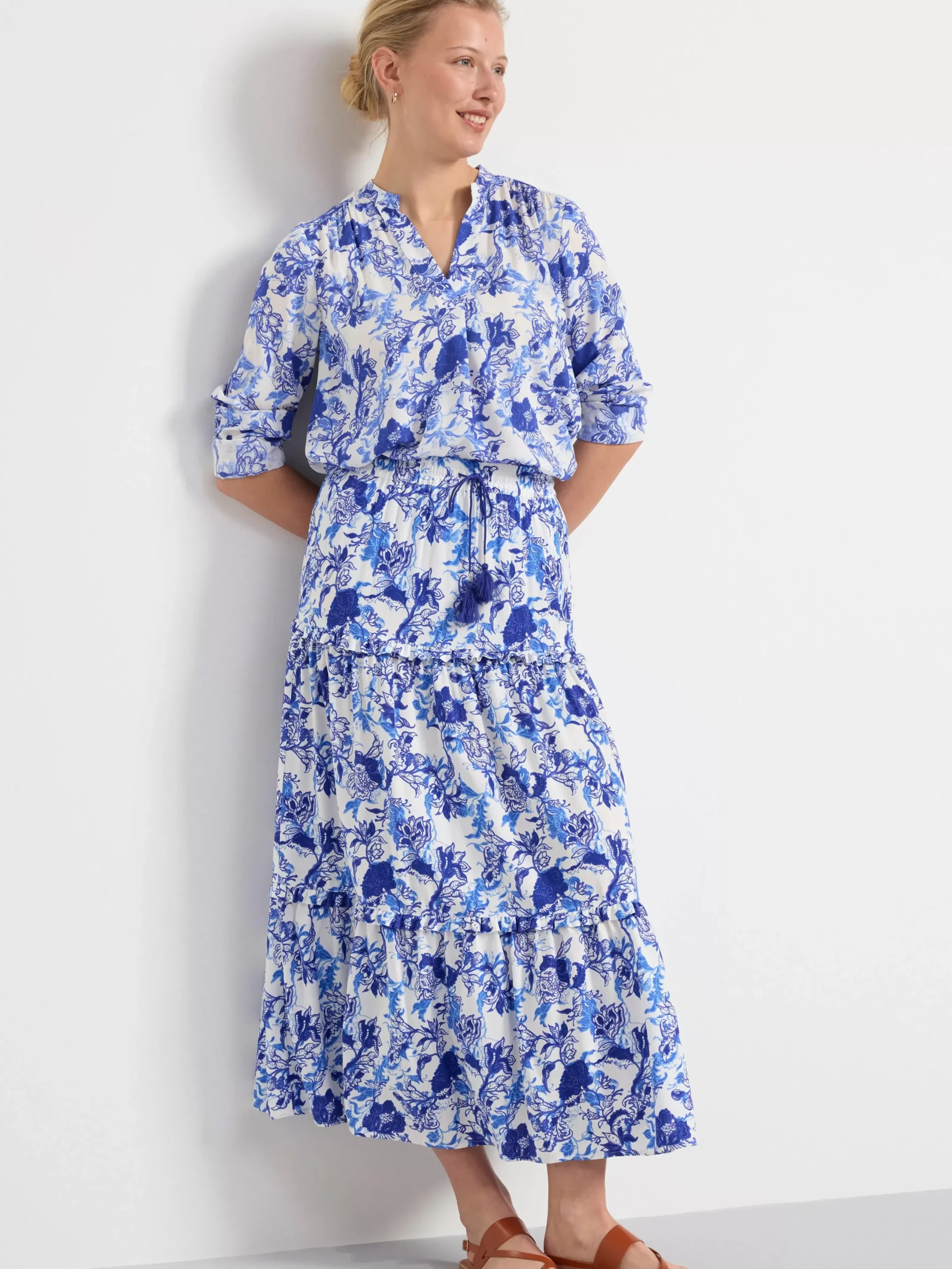 Blusar & Skjortor>Lindex Langarmad Blus Light Dusty White