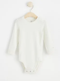 Bodies>Lindex Langarmad Body Light Dusty White