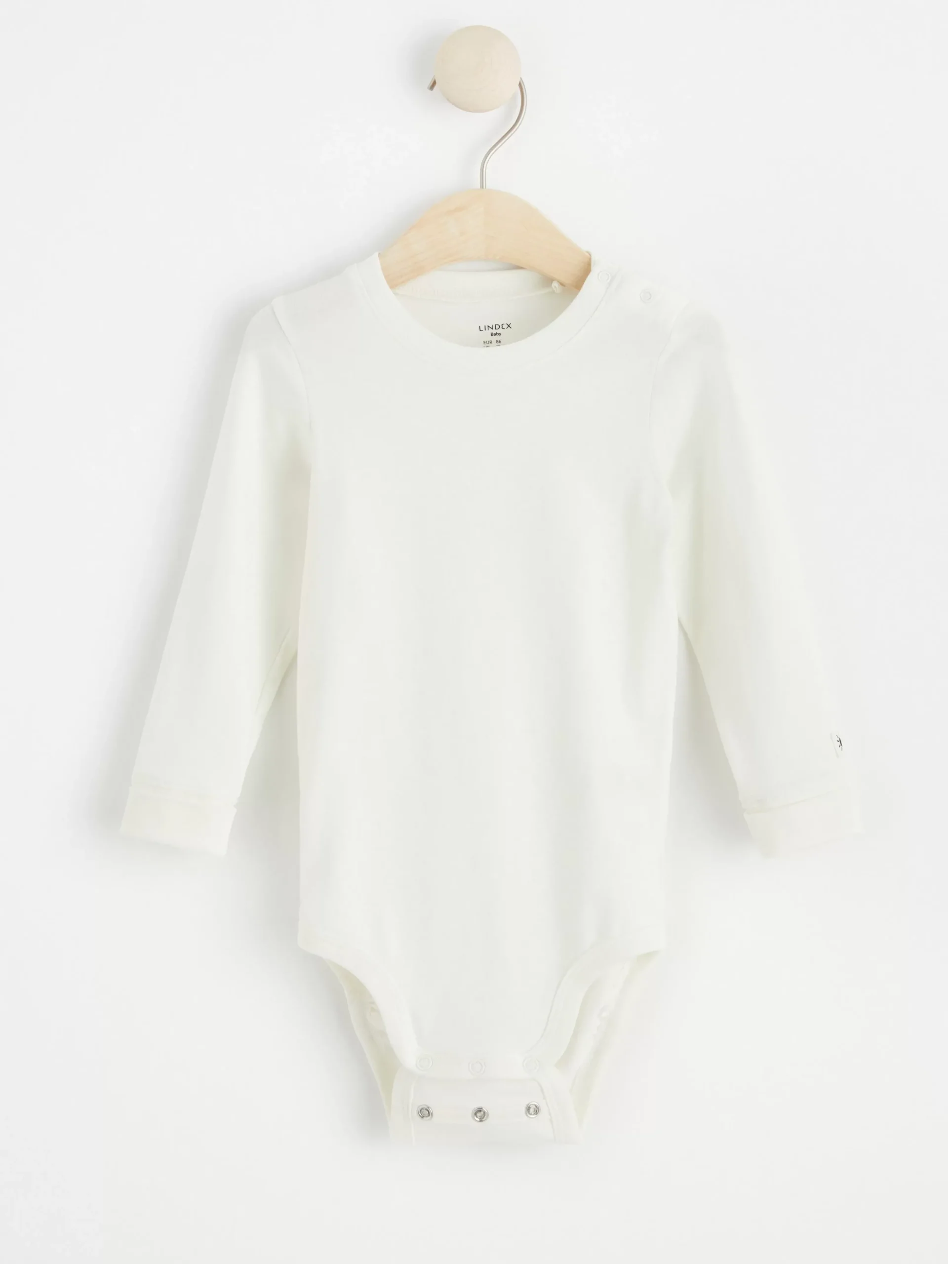 Bodies>Lindex Langarmad Body Light Dusty White