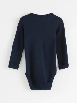 Bodies>Lindex Langarmad Body I Merinoull Navy