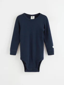 Bodies>Lindex Langarmad Body I Merinoull Navy