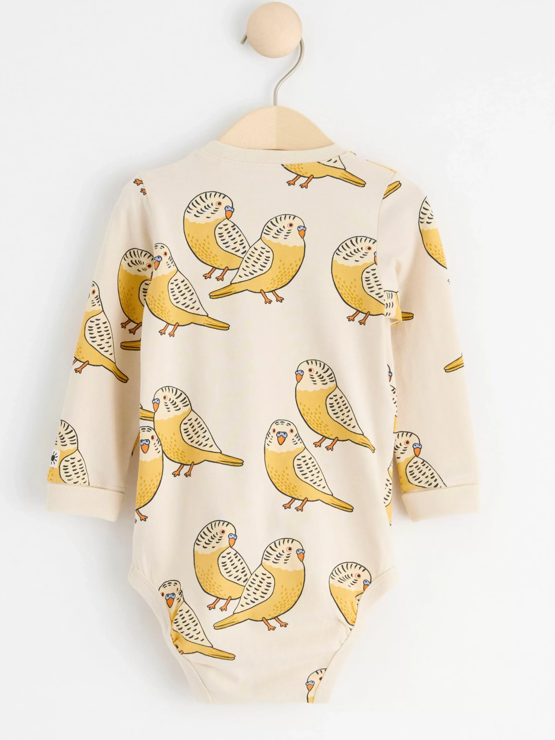Bodies>Lindex Langarmad Body Med Undulater Light Beige
