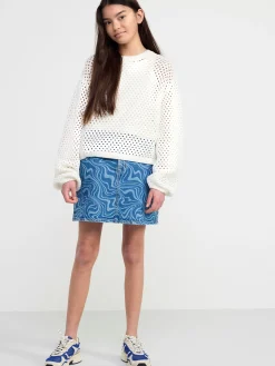 Tröjor & Cardigans>Lindex Langarmad Halstickad Troja Off White