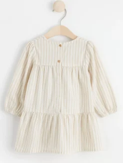 Klänningar>Lindex Langarmad Klanning Light Dusty White