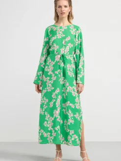 Klänningar>Lindex Langarmad Klanning Green