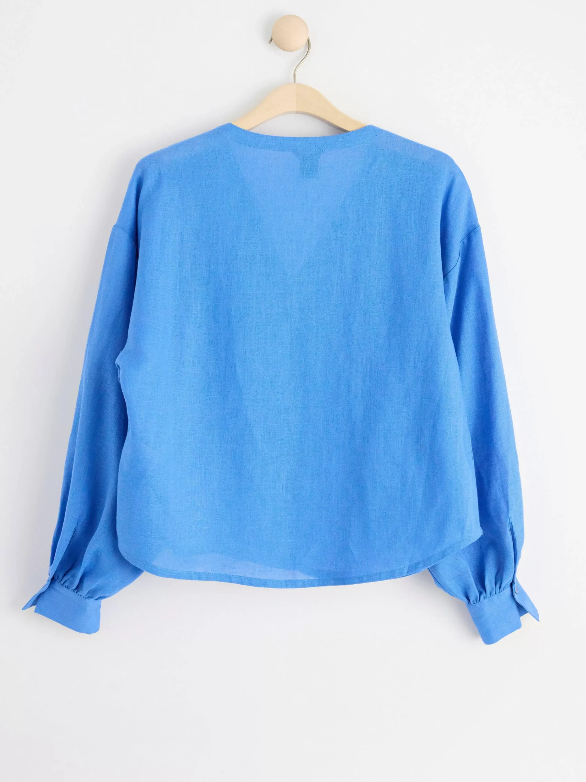 Blusar & Skjortor>Lindex Langarmad Linneblus Blue