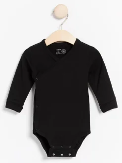 Bodies>Lindex Langarmad Omlottbody Off Black