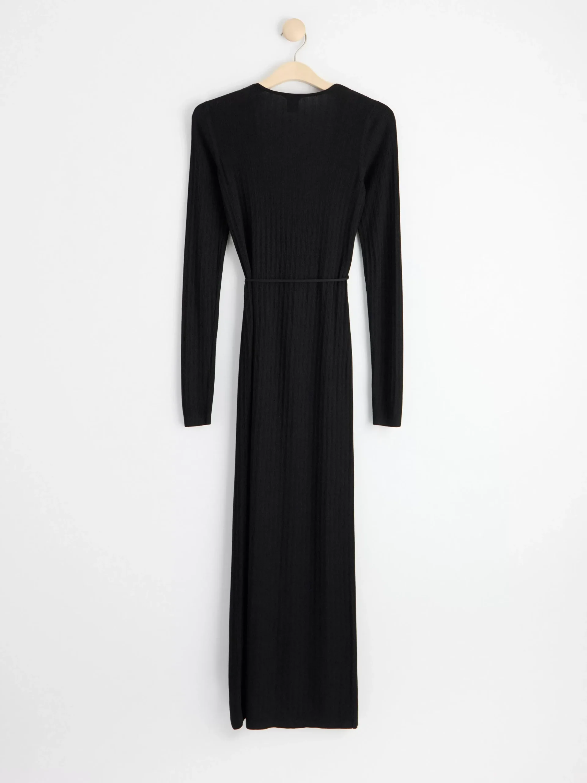 Klänningar>Lindex Langarmad Omlottklanning Black