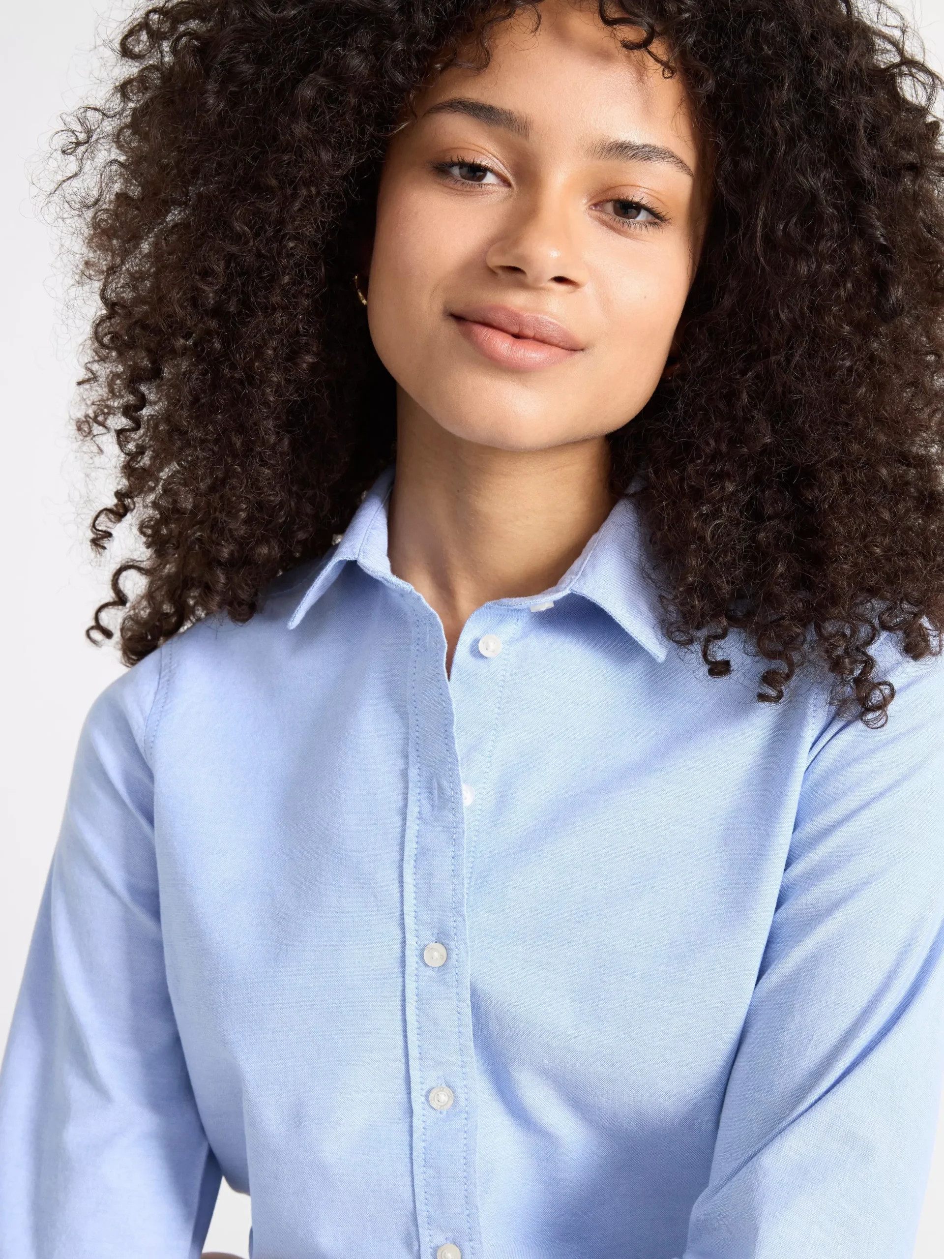 Blusar & Skjortor>Lindex Langarmad Oxfordskjorta Chambray Blue