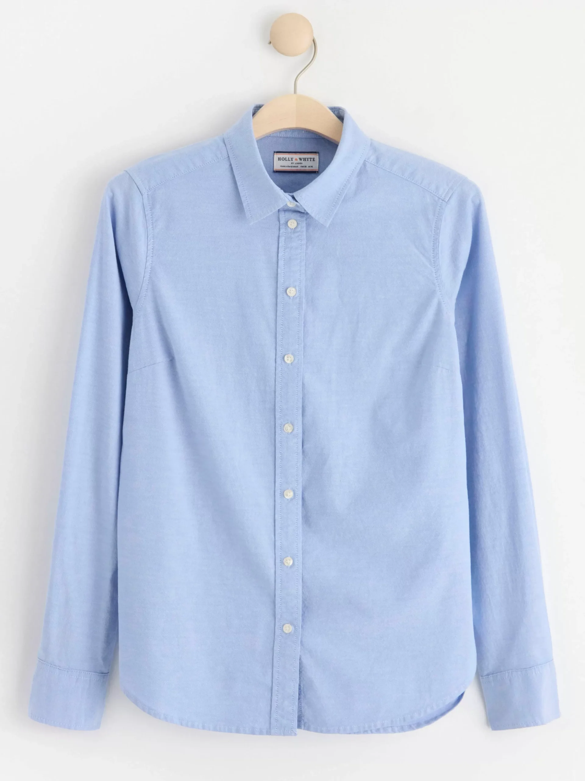 Blusar & Skjortor>Lindex Langarmad Oxfordskjorta Chambray Blue