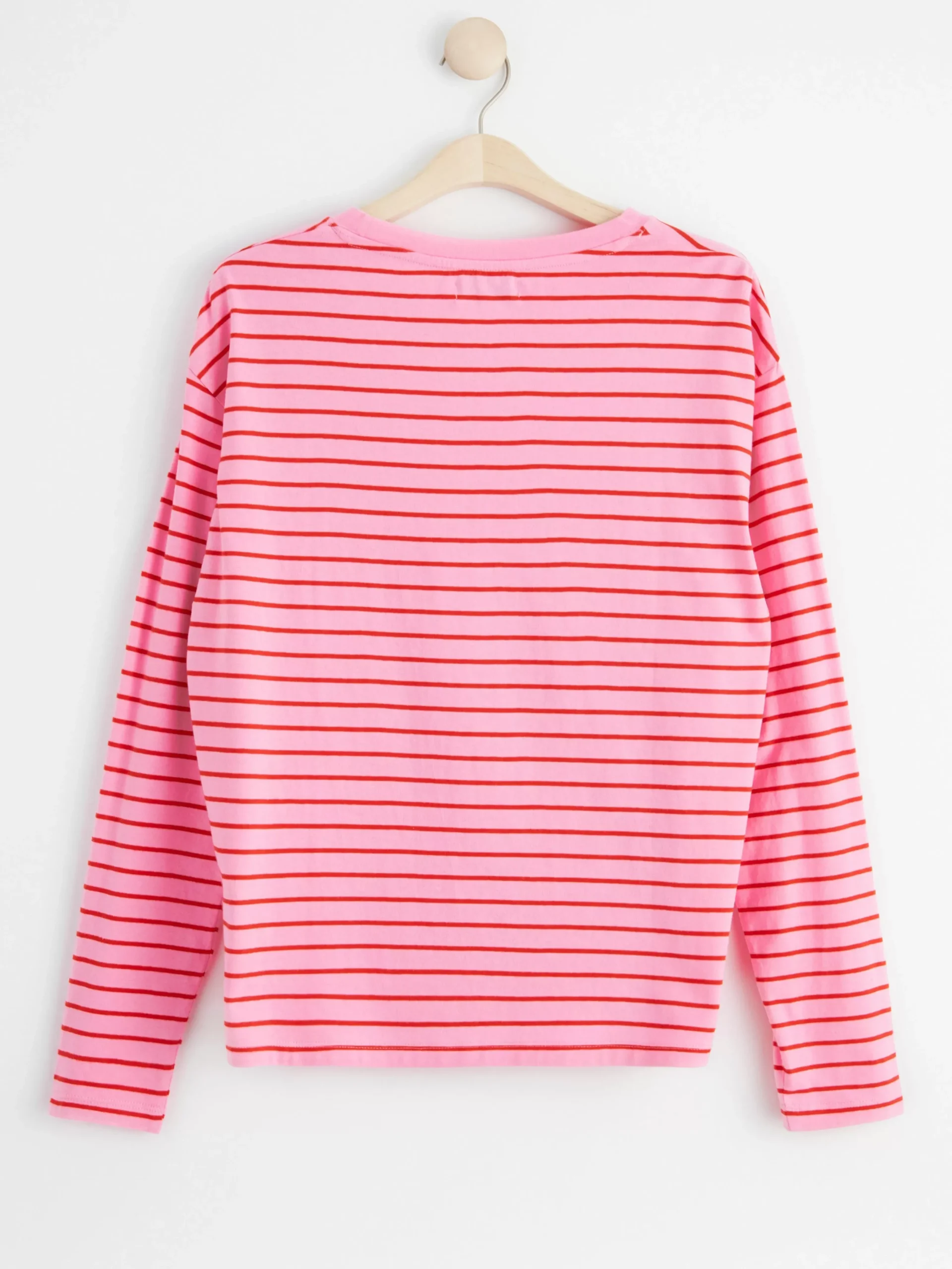 Toppar & T-Shirts>Lindex Langarmad Randig Troja Light Pink