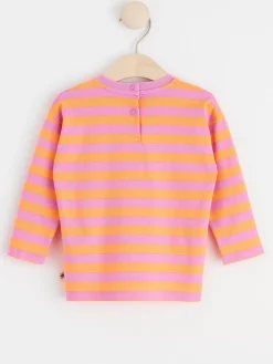 Toppar & T-Shirts>Lindex Langarmad Randig Troja Light Lilac