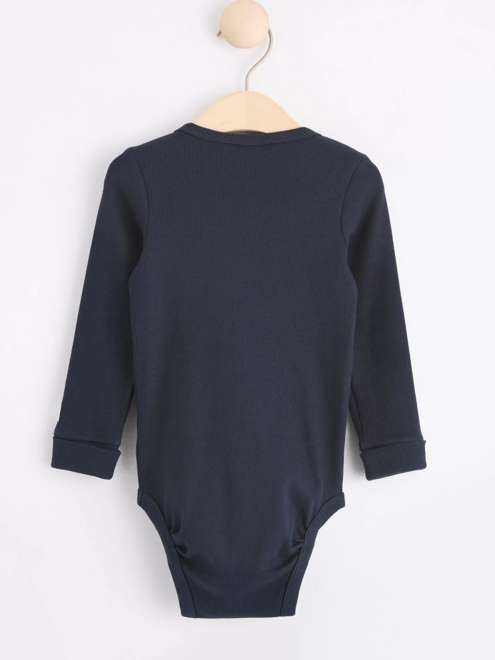 Bodies>Lindex Langarmad Ribbad Body Dark Navy