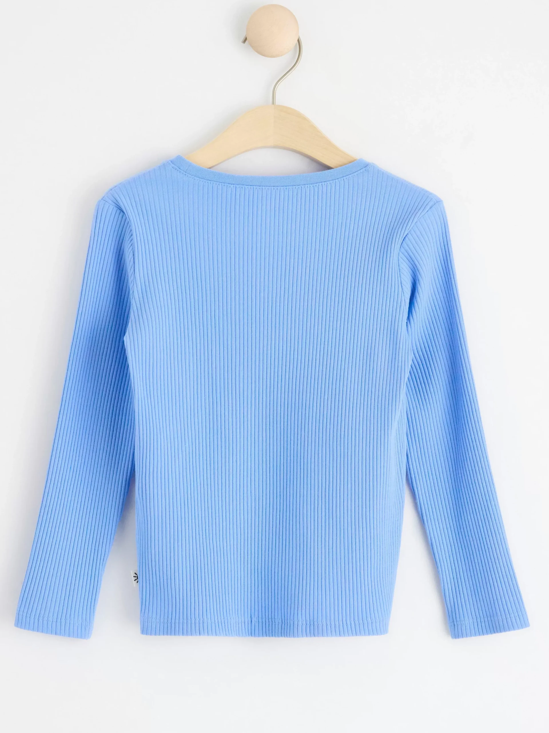 Toppar & T-Shirts>Lindex Langarmad Ribbad Troja Light Blue