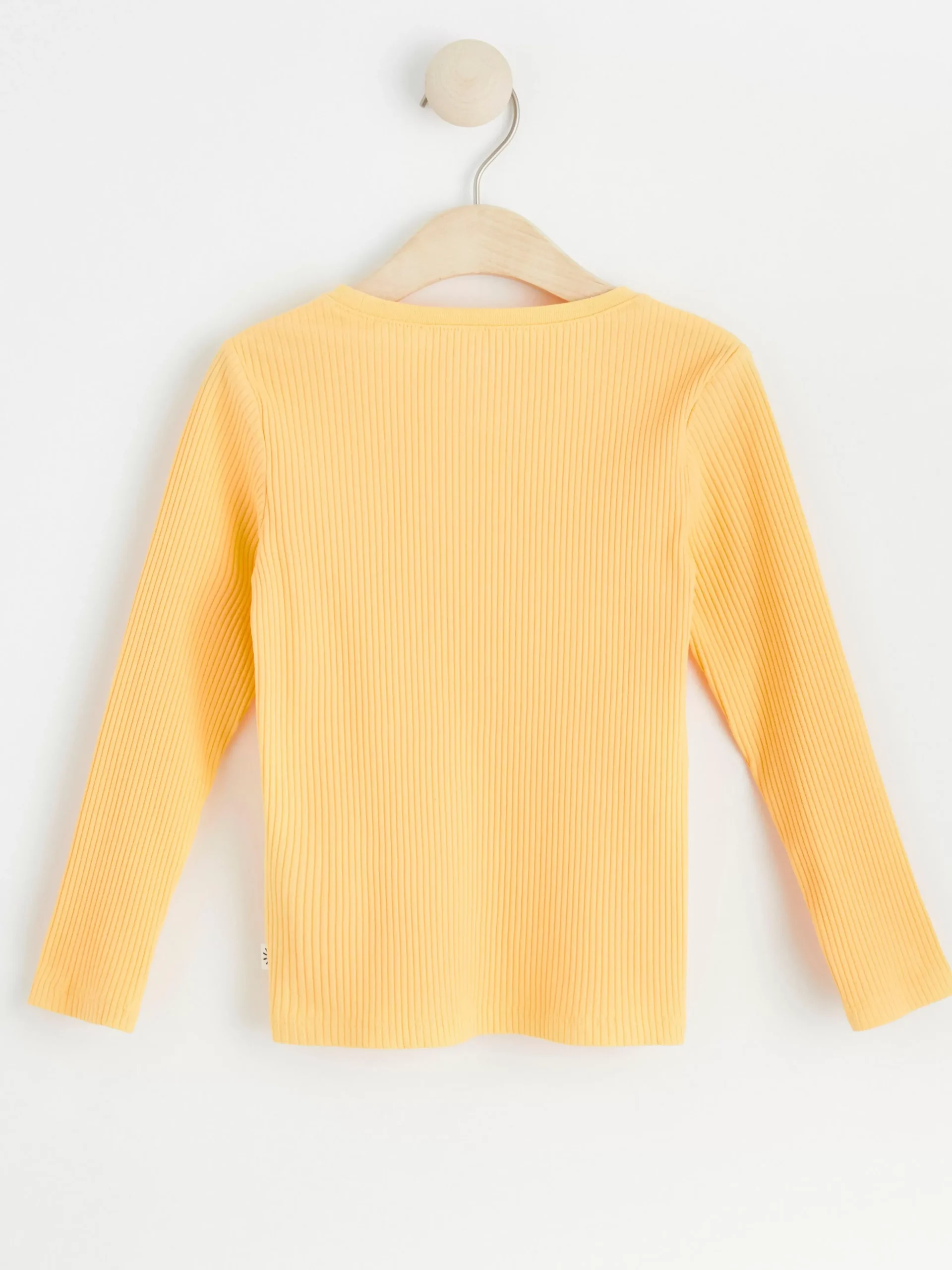 Toppar & T-Shirts>Lindex Langarmad Ribbad Troja Light Dusty Yellow