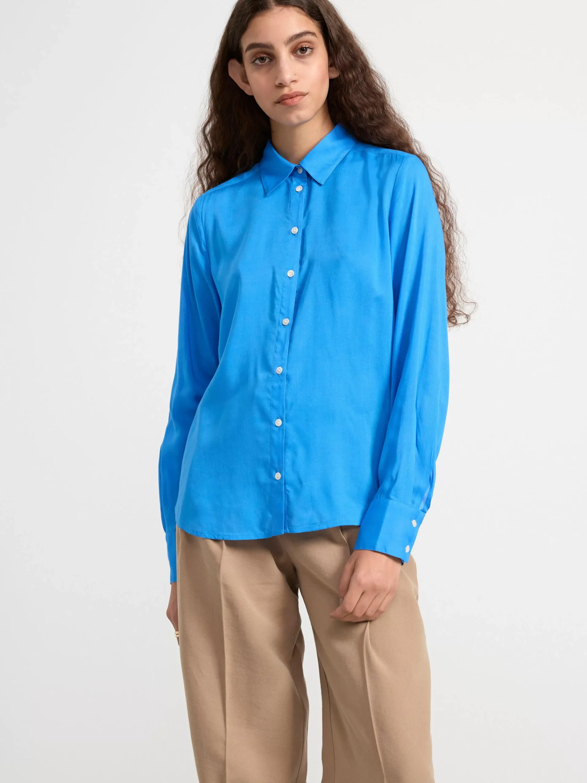 Blusar & Skjortor>Lindex Langarmad Skjorta Strong Blue