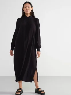 Klänningar>Lindex Langarmad Skjortklanning Black