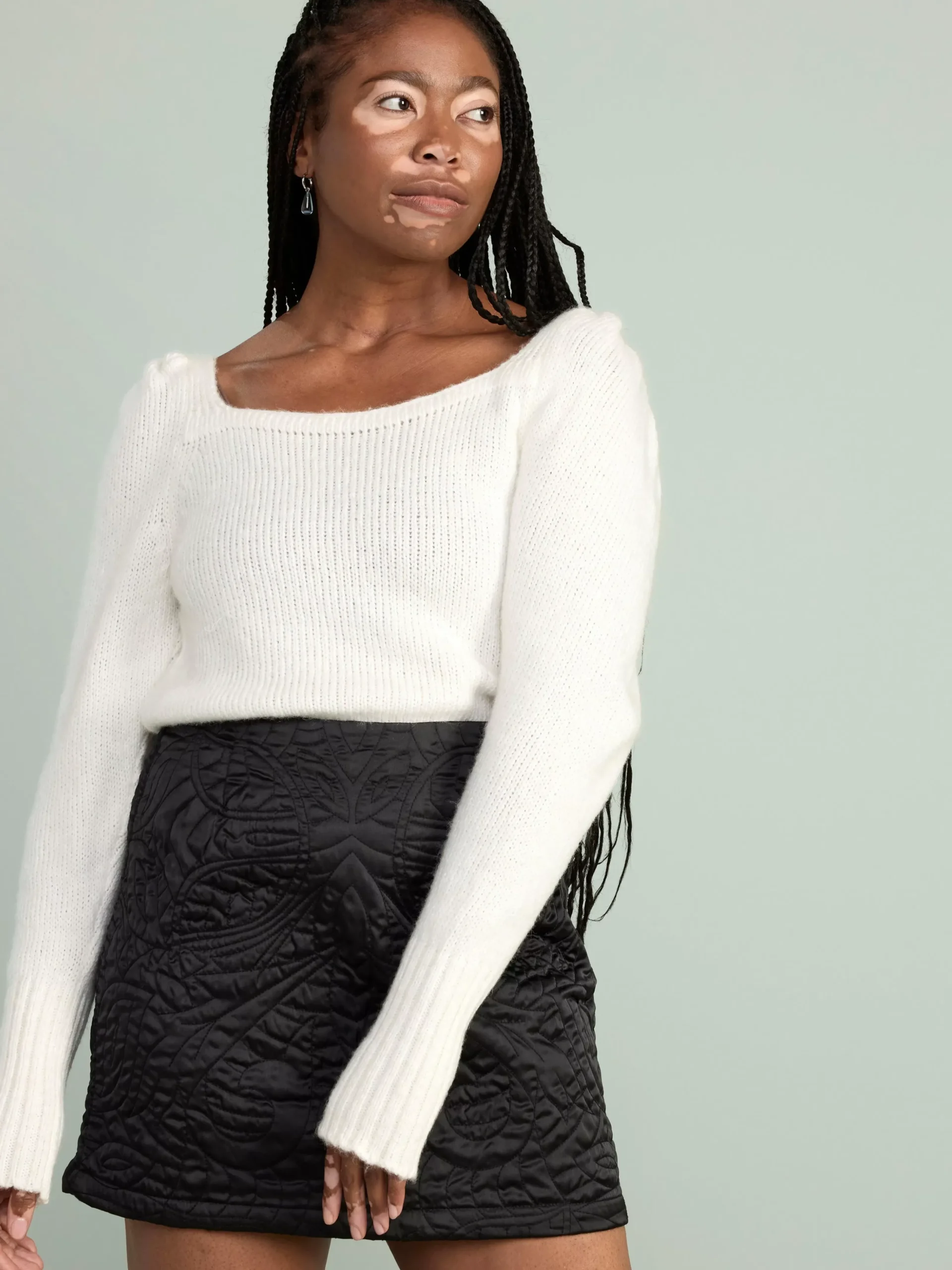 Tröjor & Cardigans>Lindex Langarmad Stickad Troja Off White