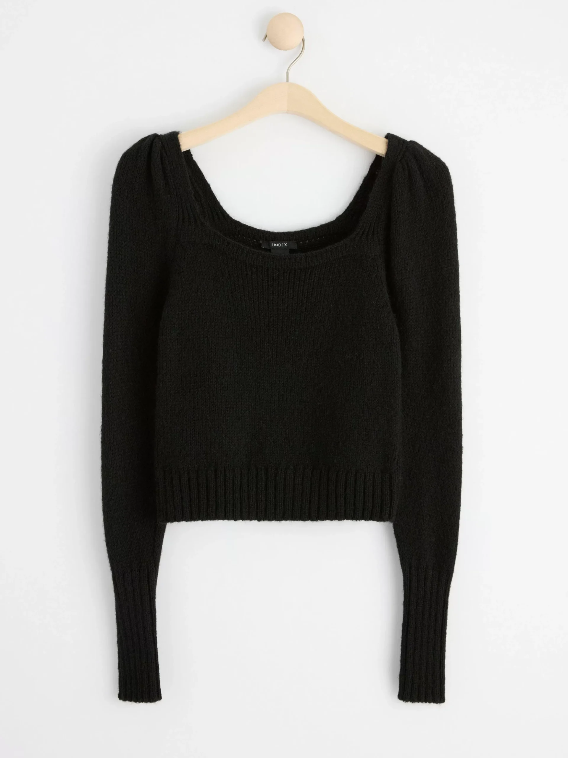 Tröjor & Cardigans>Lindex Langarmad Stickad Troja Black